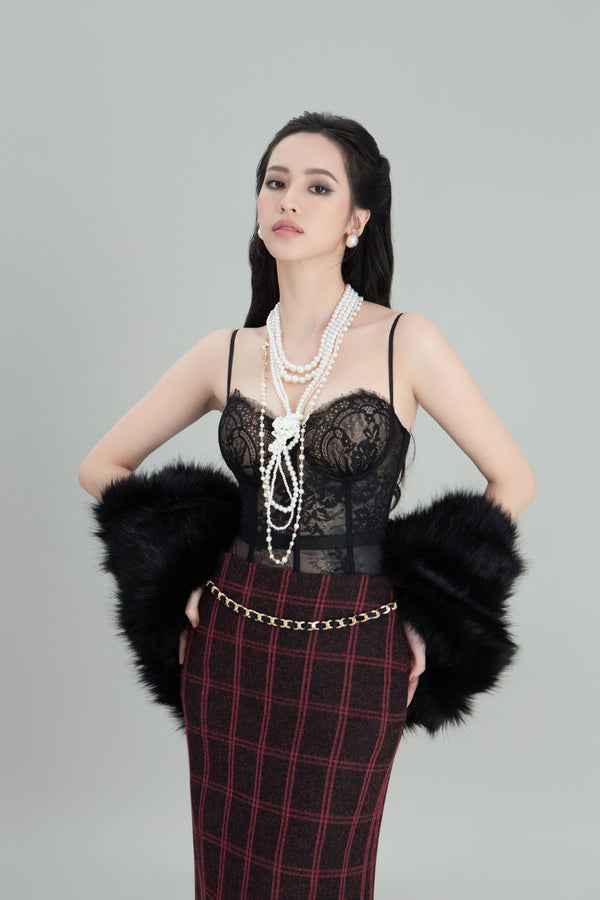 DARLING DIVA Áo Coset Ren Quyến Rũ Fidelia Coset