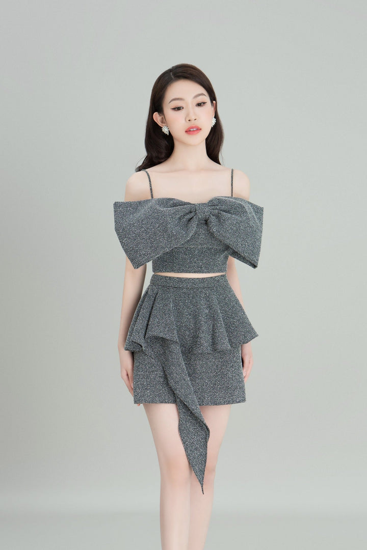 darlingdiva.vn Áo Hai Dây Ngắn Có Nơ To Khoe Vòng 1 Gợi Cảm Isis Top