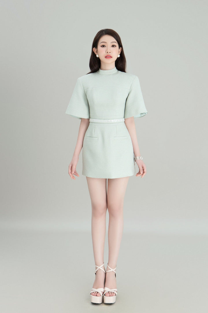DARLING DIVA Utreat High Neck Dress