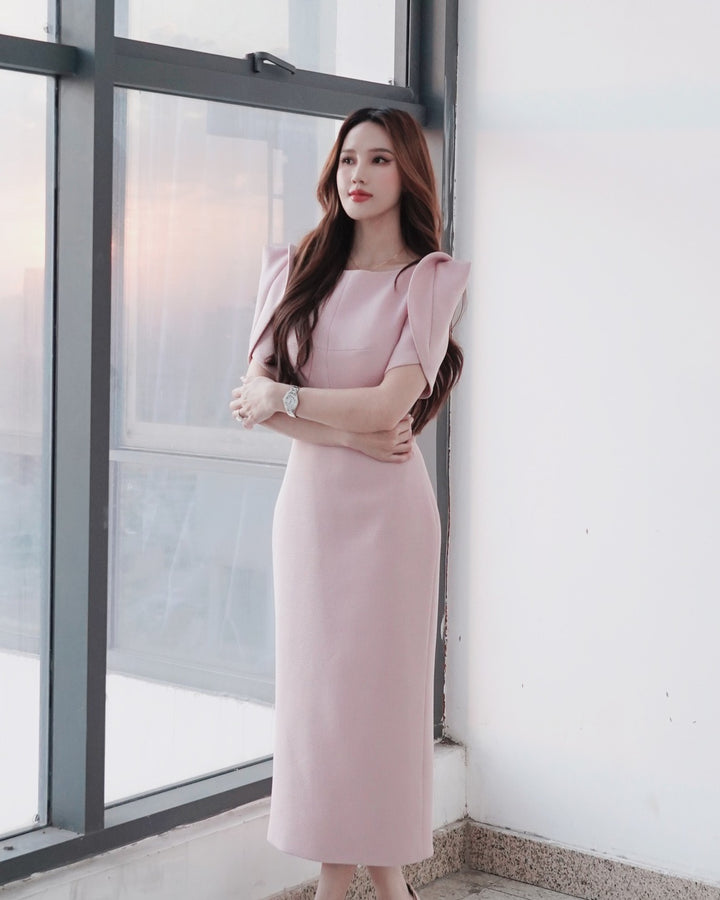 DARLING DIVA Đầm Xòe Cổ Thuyền Sandy Dress