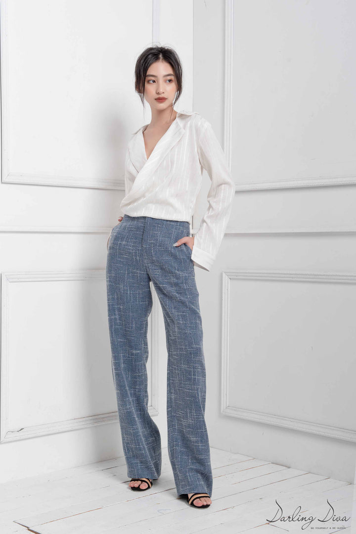 DARLING DIVA Gentle Trouser Blue